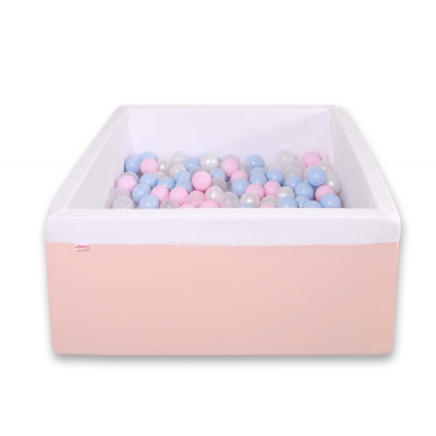 Bällebad minky mit Bällen 200st - puderrosa