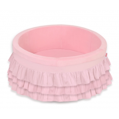 Bällebäd mit Rüschen ohne Bällen Kugelbad - rosa