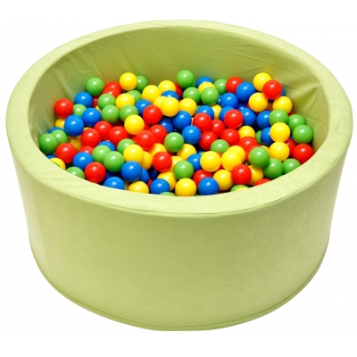 Bällebad grün mit bunten Bällen ZigZag