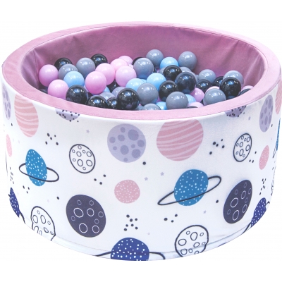 Bällebad pink mit bunten Bällen mit Panetten