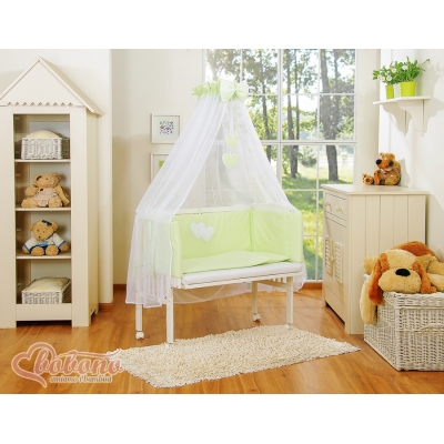 Babybett 40x90 cm mit Bettset und Himmel Matratze