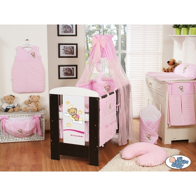 Babybett Himmel Rosa mit Stange