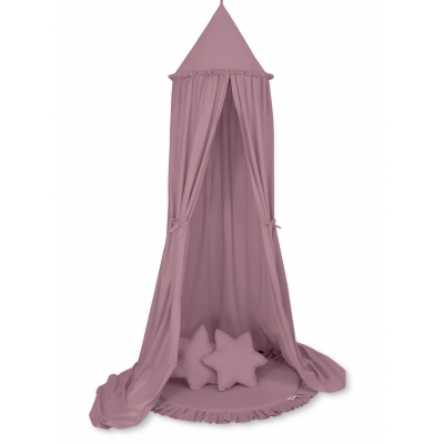 Betthimmel mit Spielmatte und Kissen - pastellviolett