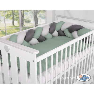 Geflochtene Bettschlange für Beistellbett
