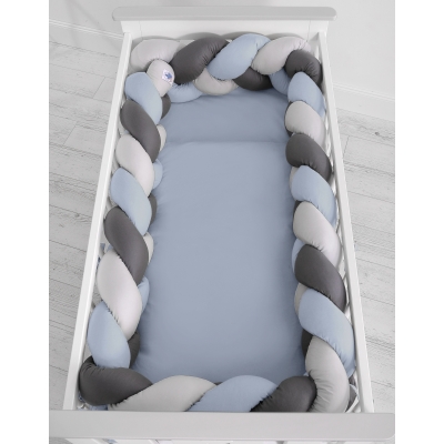 Bettschlange für Babybett 120x60 cm geflochten