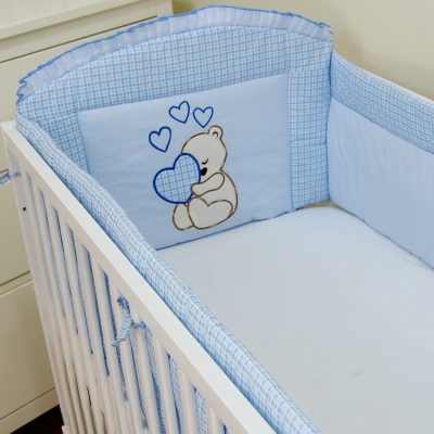Bettumrandung Komplett für Babybett 70x140 cm Komplett 360°