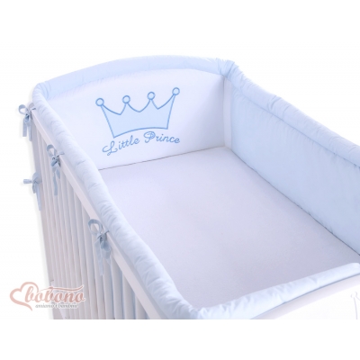 Bettumrandung rund um das Babybett Blau
