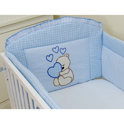 Baby Bettumrandung Blau XXL