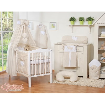 Bettwäsche für Babys Beige-Punktemuster