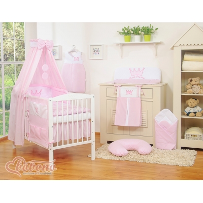 Bettwäsche Set 11-tlg mit Himmel - Little Prince/Princess rosa