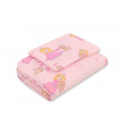 Baby Bettwäsche Set 2-tlg 75x100m - rosa Prinzessin