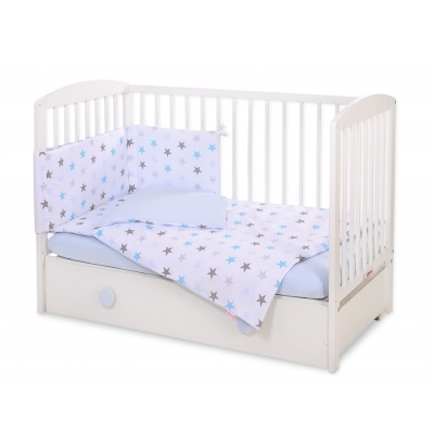 Babybettwäsche Set für Blau-Grau