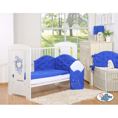Bettwäsche Set für Babybett 3-tlg - Chic dunkelblau