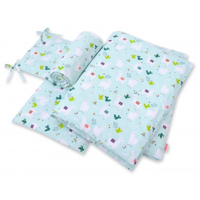 Bettwäsche Babybett Lamas