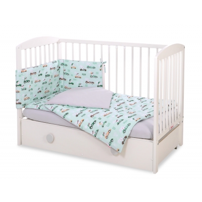 Bettwäsche für Babybett Hasen
