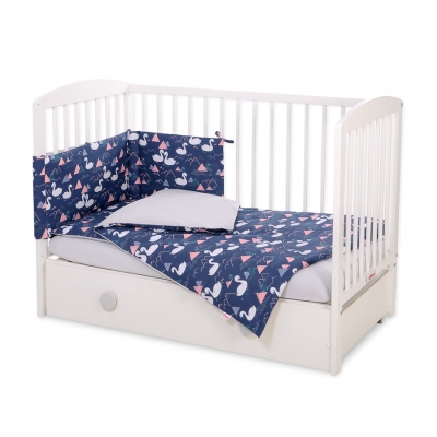 Bettwäsche für Babybett Dunkelblau