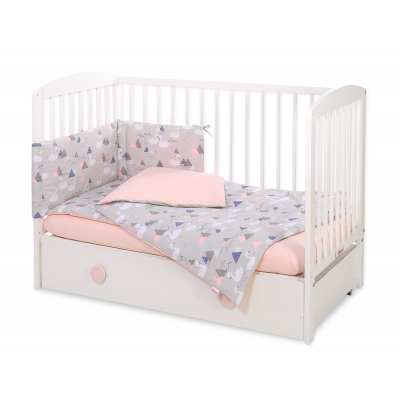 Bettwäsche Set für Babybett Grau