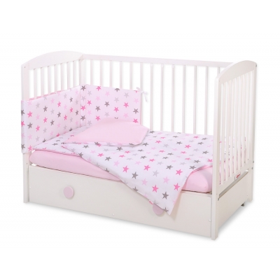 Bettwäsche für Babybett Rosa