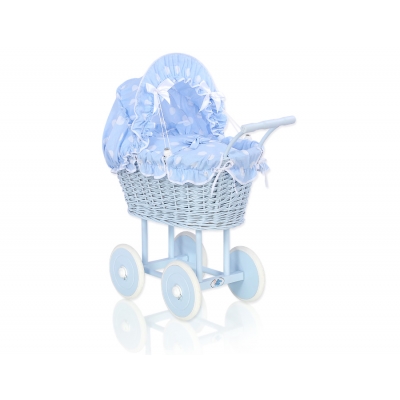 Korb Puppenwagen Blau