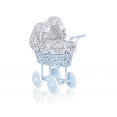 Puppenwagen aus Korb