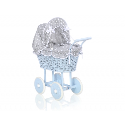 Korb Puppenwagen Blau