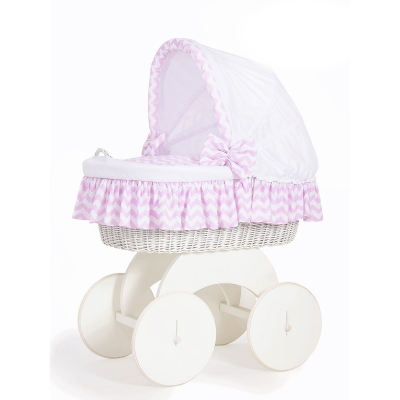 Luxus Bollerwagen für Baby mit Haube XXXL Bettset