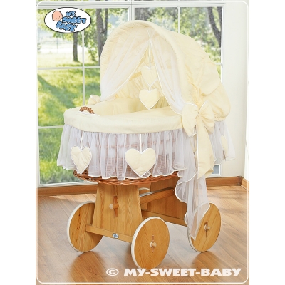 Bollerwagen mit Haube - Amelie creme
