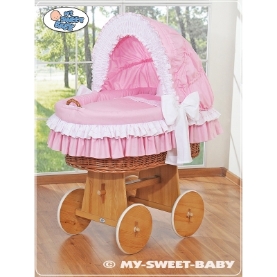 Bollerwagen mit Haube - Bellamy rosa für Mädchen
