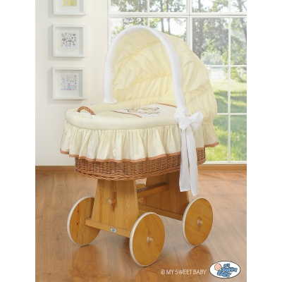 Bollerwagen mit Haube - Teddy Bär Branaba creme