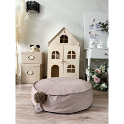 Kleiner Pouf für Babyzimmer Beige