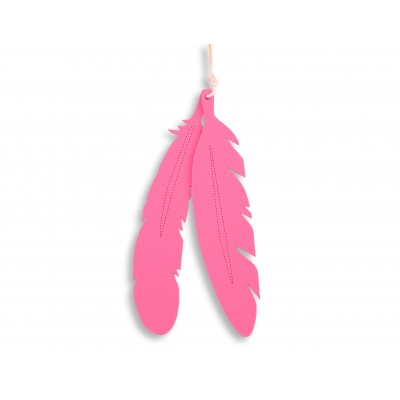 Dekorative Filz Federn 2tlg - rosa
