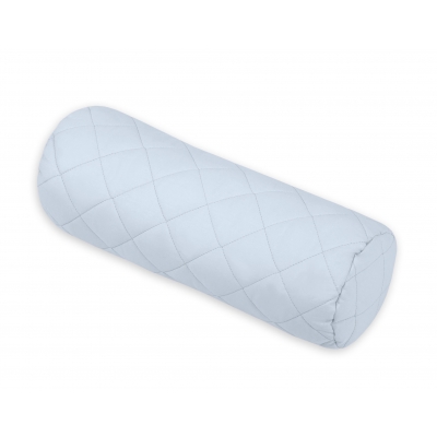 Dekoratives Baby Rollkissen gesteppt - blau