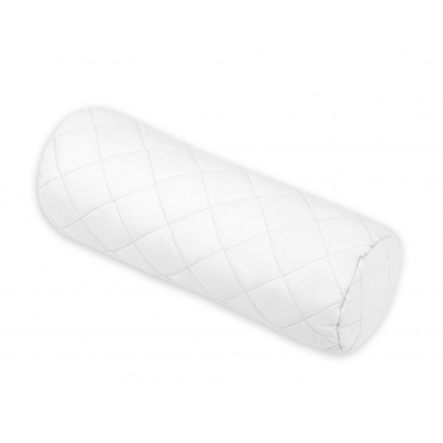 Dekoratives Baby Rollkissen gesteppt  - weiss