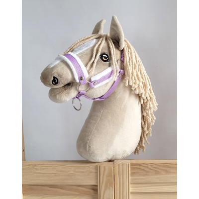 Die Verstellbare Halfter für Hobby Horse A3 - lila mit Pelz