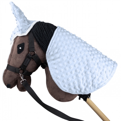 Doppelseitige Decke mit Fliegenohren für Hobby Horse A3 A4 Hellblau