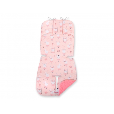 Doppelseitige Sitzauflage BOBONO - Ballerinen rosa/puderrosa