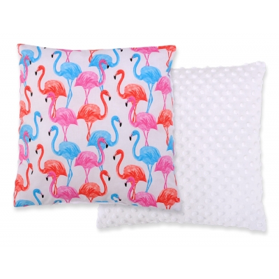 Doppelseitiges Kissen - Flamingo