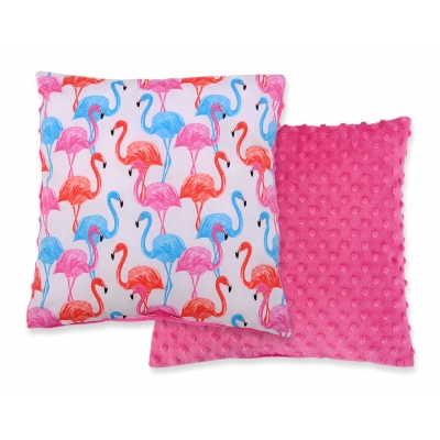 Doppelseitiges Kissen - Flamingo