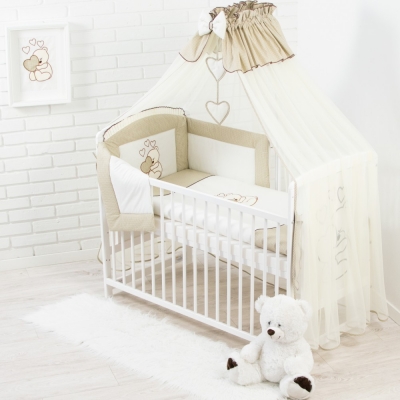 Baby Bettset Dunkelbeige