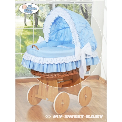 4 tlg. Bezug für Stubenwagen für Junge Blau nr 58962-109 oder 78962-109