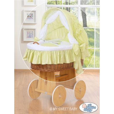 Ausstattung mit Esel für Stubenwagen Grün für Babys