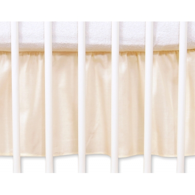 Fest gefaltete Rüsche 120x60cm - Hängende Herzen creme