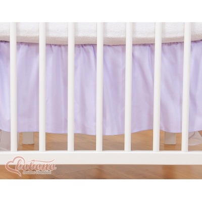 Fest gefaltete Rüsche 120x60cm - Little Prince/Princess lila