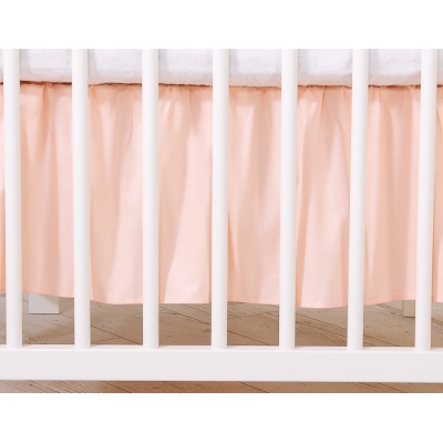 Fest gefaltete Rüsche Babybett 120x60cm - Little Prince/Princess puderrosa