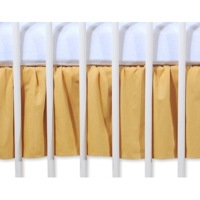 Fest gefaltete Rüsche Babybett 120x60cm - Teddy Bär Barnaba braun