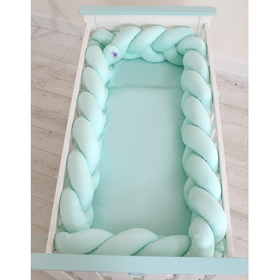 Bettschlange Geflochten Mint