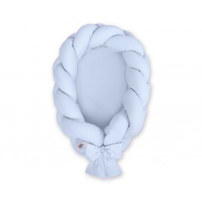 Babynestchen Geflochten 2 in 1 Bettumrandung - blau