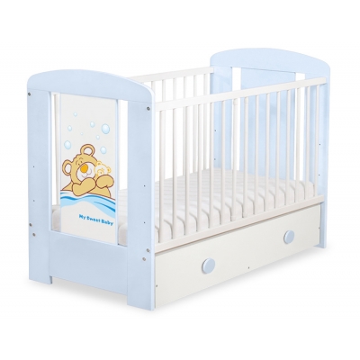 Gitterbett 120x60cm Teddy Bär Barnaba mit Schublade MAXI