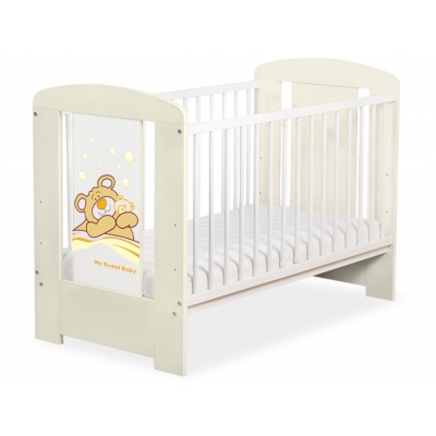 Gitterbett Creme 120x60cm Teddy Bär Barnaba nr 5005-10-804