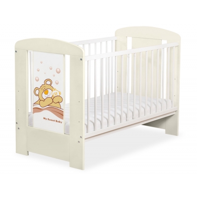 Gitterbett Creme 120x60cm Teddy Bär Barnaba nr 5005-10-805